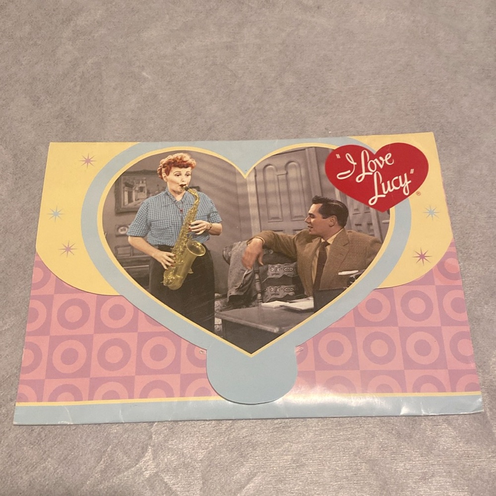 I love lucy postcard